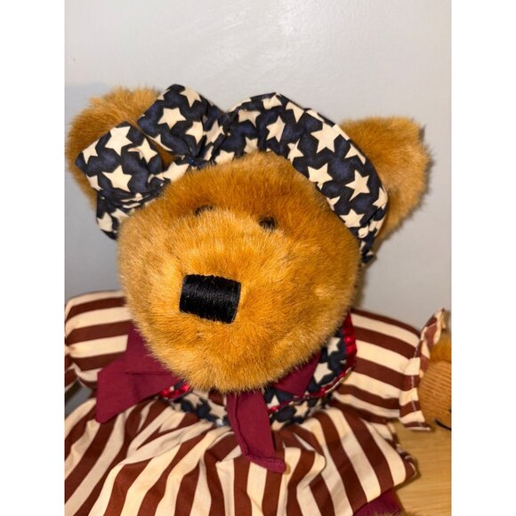 Dan Dee 1999 Stars & Stripes Dress Teddy Bear Stuffed Animal Plush Liberty - Picture 3 of 7